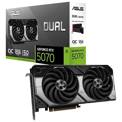 ASUS Dual GeForce RTX 5070 12GB GDDR7 Video Card