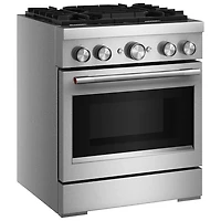 Cuisinière biénergie autonome à convection véritable 4 brûleurs 4,1 pi³ 30 po de KitchenAid (KFDS930SSS) - Acier inoxydable