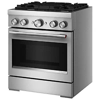 Cuisinière biénergie autonome à convection véritable 4 brûleurs 4,1 pi³ 30 po de KitchenAid (KFDS930SSS) - Acier inoxydable