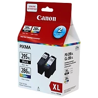Cartouches d'encre noire/couleur PG-295XL/CL-286XL de Canon (7164C008AA) - Paquet de 2