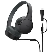 Belkin SoundForm Mini Over-Ear Noise Cancelling Wired Kids Headphones - Black