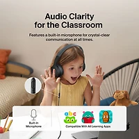 Belkin SoundForm Mini Over-Ear Noise Cancelling Wired Kids Headphones - Black