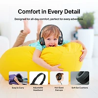 Belkin SoundForm Mini Over-Ear Noise Cancelling Wired Kids Headphones - Black