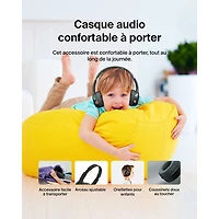 Belkin SoundForm Mini Over-Ear Noise Cancelling Wired Kids Headphones - Black
