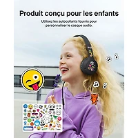 Belkin SoundForm Mini Over-Ear Noise Cancelling Wired Kids Headphones - Black