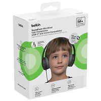 Belkin SoundForm Mini Over-Ear Noise Cancelling Wired Kids Headphones - Black