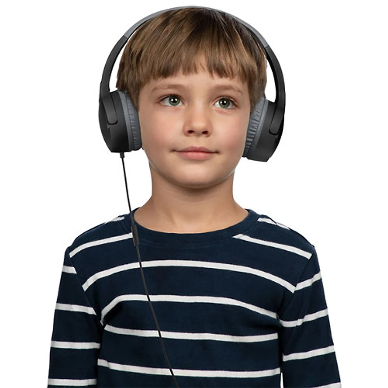 Belkin SoundForm Mini Over-Ear Noise Cancelling Wired Kids Headphones - Black