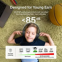 Belkin SoundForm Mini Over-Ear Noise Cancelling Wired Kids Headphones - Black