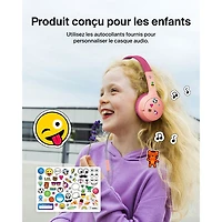 Belkin SoundForm Mini Over-Ear Noise Cancelling Wired Kids Headphones - Pink