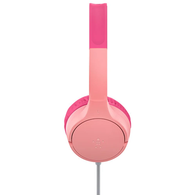Belkin SoundForm Mini Over-Ear Noise Cancelling Wired Kids Headphones - Pink
