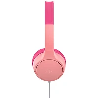 Belkin SoundForm Mini Over-Ear Noise Cancelling Wired Kids Headphones - Pink