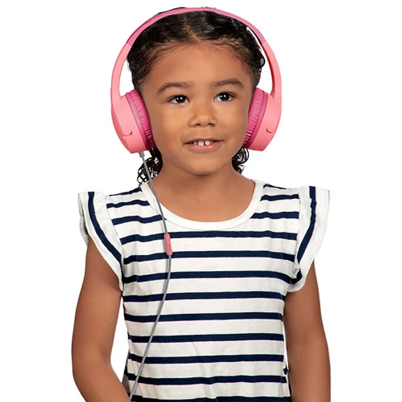 Belkin SoundForm Mini Over-Ear Noise Cancelling Wired Kids Headphones - Pink