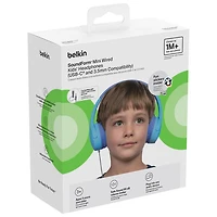 Belkin SoundForm Mini Over-Ear Noise Cancelling Wired Kids Headphones - Blue
