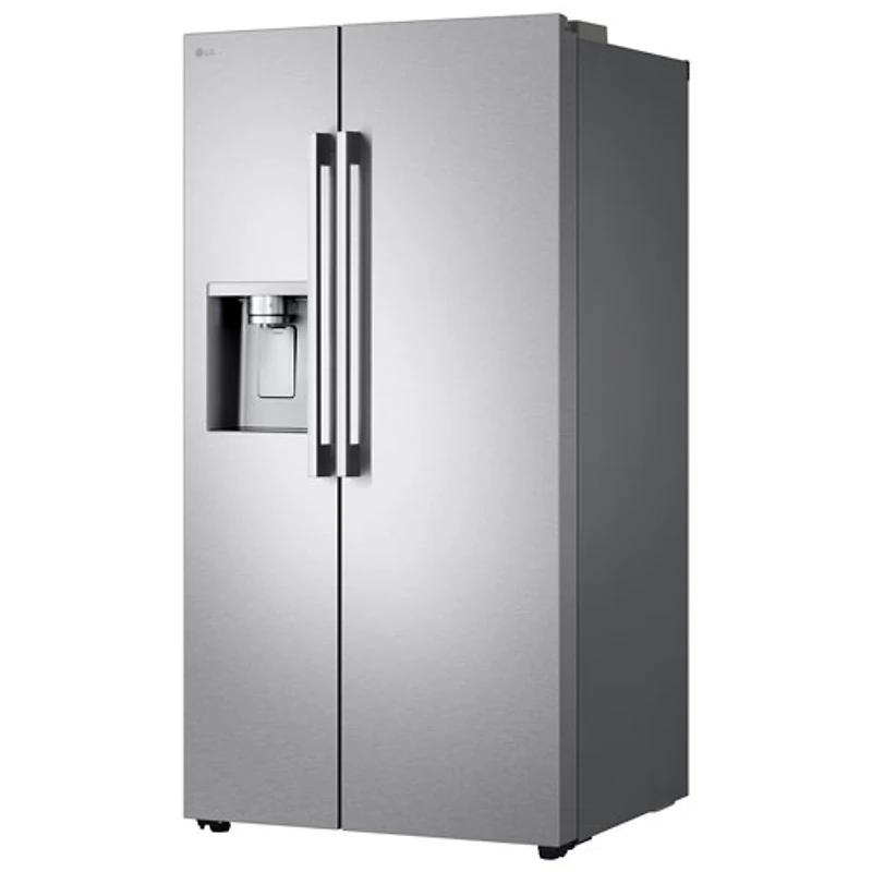 LG 36" 26.6 Cu. Ft. Side-By-Side Refrigerator with Water & Ice Dispenser (LL27T3530S) - PrintProof Stainless Steel