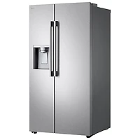 LG 36" 26.6 Cu. Ft. Side-By-Side Refrigerator with Water & Ice Dispenser (LL27T3530S) - PrintProof Stainless Steel
