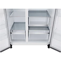LG 36" 26.6 Cu. Ft. Side-By-Side Refrigerator with Water & Ice Dispenser (LL27T3530S) - PrintProof Stainless Steel