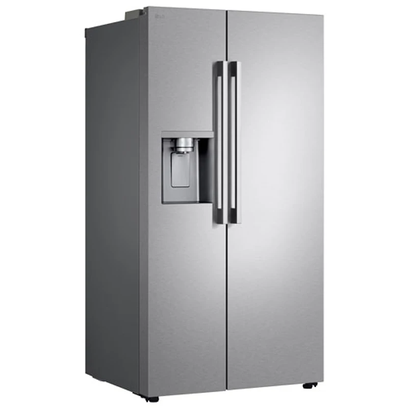 LG 36" 26.6 Cu. Ft. Side-By-Side Refrigerator with Water & Ice Dispenser (LL27T3530S) - PrintProof Stainless Steel