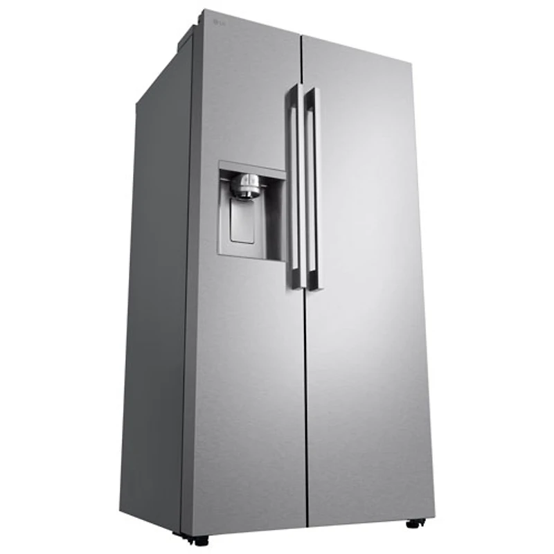 LG 36" 26.6 Cu. Ft. Side-By-Side Refrigerator with Water & Ice Dispenser (LL27T3530S) - PrintProof Stainless Steel