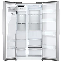 LG 36" 26.6 Cu. Ft. Side-By-Side Refrigerator with Water & Ice Dispenser (LL27T3530S) - PrintProof Stainless Steel
