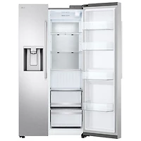 LG 36" 26.6 Cu. Ft. Side-By-Side Refrigerator with Water & Ice Dispenser (LL27T3530S) - PrintProof Stainless Steel