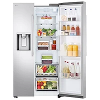 LG 36" 26.6 Cu. Ft. Side-By-Side Refrigerator with Water & Ice Dispenser (LL27T3530S) - PrintProof Stainless Steel