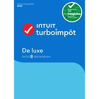 TurboImpôt De luxe 2025 (PC) - 1 utilisateurs - 8 déclarations - Français - Téléchargement numérique