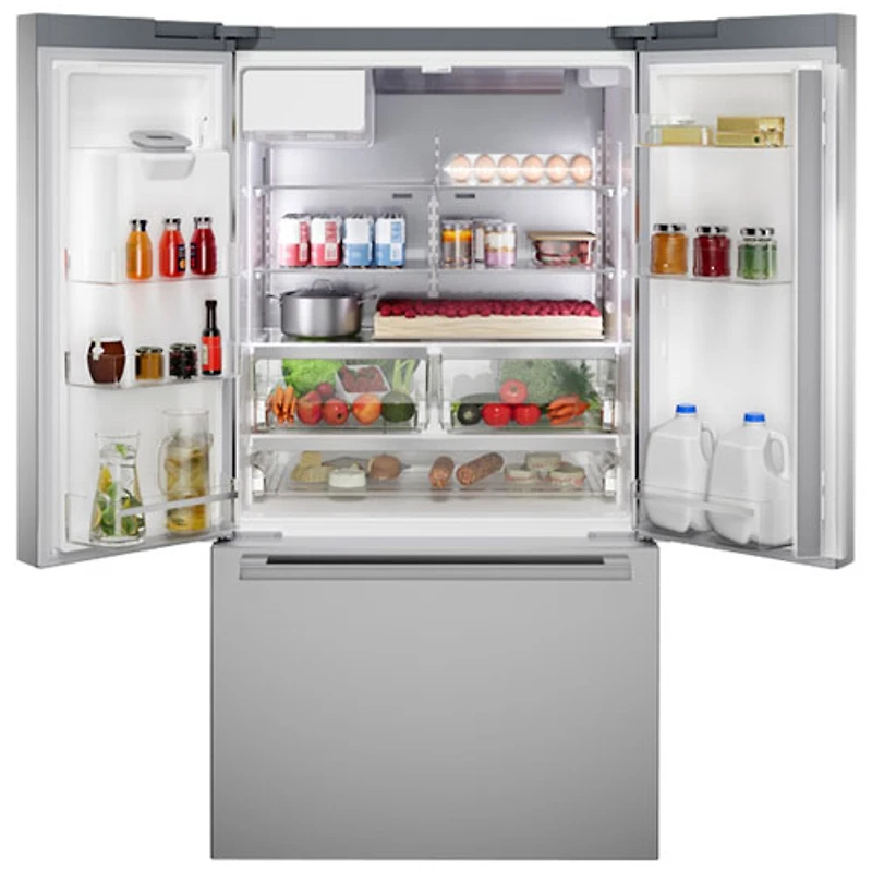 Réfrigérateur à deux portes 21,6 pi³ 36 po avec distributeur d'eau et de glace de Bosch (B36CD52SNS) - Acier inoxydable