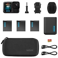GoPro HERO13 Black Waterproof 5.3K Sports & Helmet Camera Extended Power Bundle