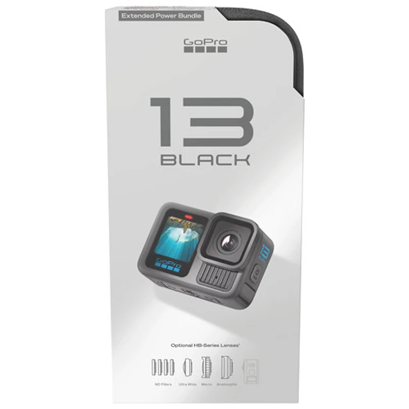 GoPro HERO13 Black Waterproof 5.3K Sports & Helmet Camera Extended Power Bundle