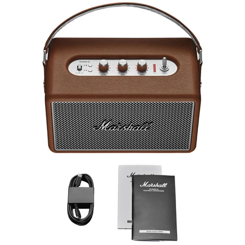 Marshall Kilburn III Waterproof Bluetooth Wireless Speaker - Brown