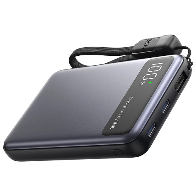 INIU Pocket Pro Slim 10000 mAh 45W USB-C/USB-A Power Bank - Black