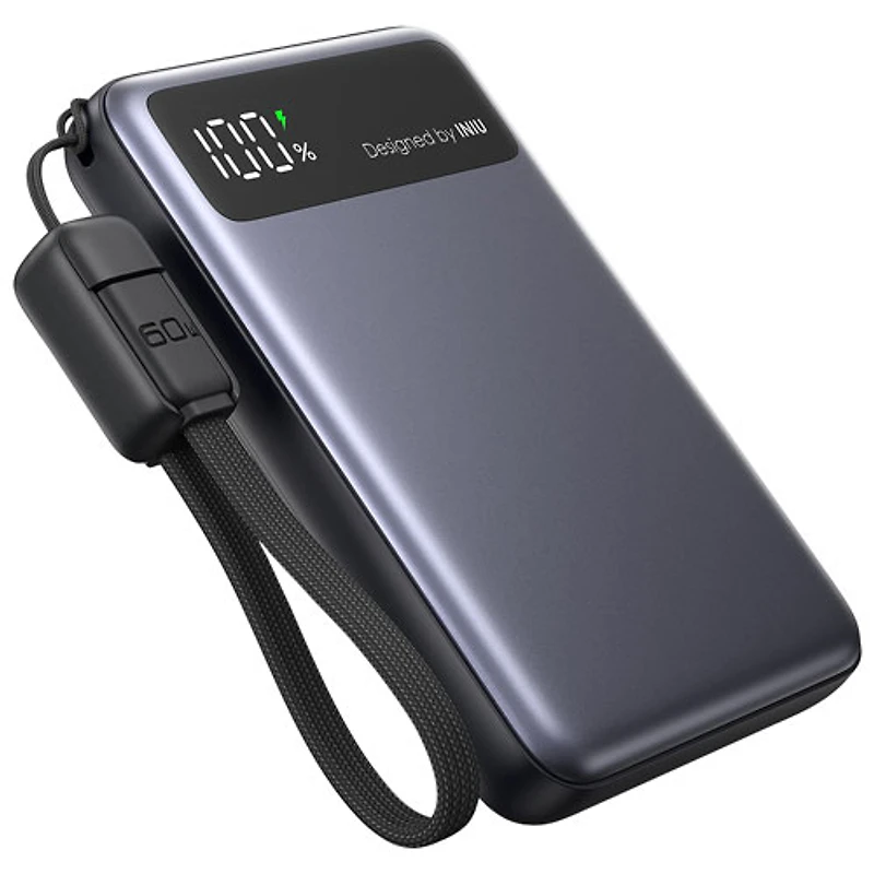 INIU Pocket Pro Slim 10000 mAh 45W USB-C/USB-A Power Bank - Black