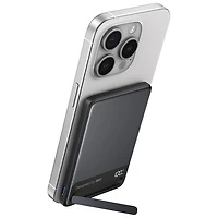 Chargeur portable ultramince USB-C PD 20 W 5000 mAh MagPro d'INIU avec chargement Qi2 sans fil et MagSafe - Noir