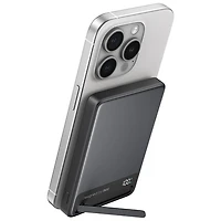 INIU MagPro Ultra Slim 10000 mAh 45W USB-C PD Power Bank with Wireless Qi2 & MagSafe Charger - Black