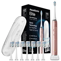 Brosse à dents électrique intelligente Elite d'AquaSonic - Rose doré
