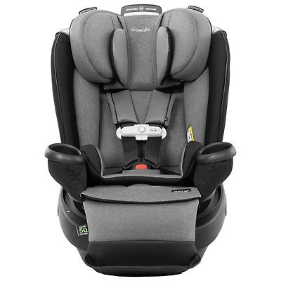 Evenflo Gold Revolve360 Extend All-in-One Convertible High-back Booster Car Seat w/ SensorSafe - Moonstone Grey