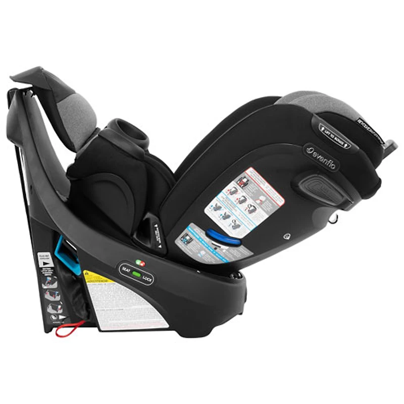 Evenflo Gold Revolve360 Extend All-in-One Convertible High-back Booster Car Seat w/ SensorSafe - Moonstone Grey