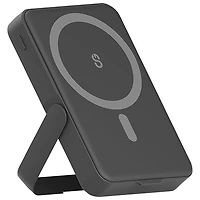 Chargeur portable sans fil MagSafe 20 W 10 000 mAh Piston Power de LOGiiX avec support - Noir