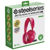 Casque de jeu sans fil Arctis Nova 7X de 2e génération de SteelSeries - Magenta