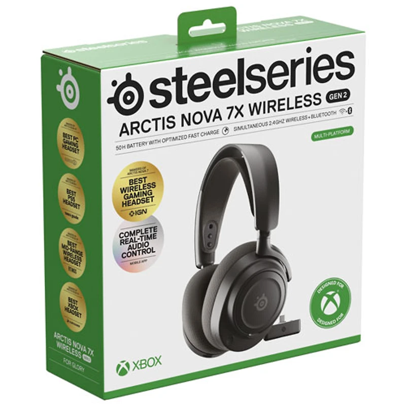 SteelSeries Arctis Nova 7X (Gen 2) Wireless Gaming Headset - Black