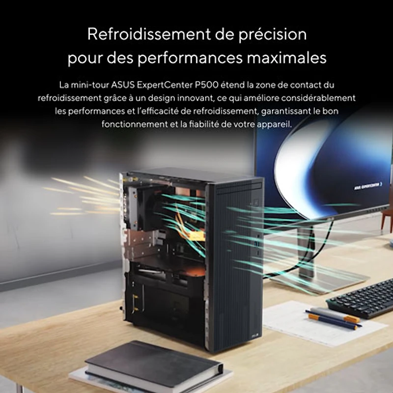 ASUS ExpertCenter P500 Mini Tower Desktop PC (Intel Core i5-13420H/8GB RAM/512GB SSD/Windows 11)