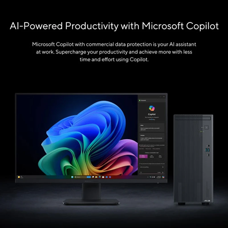 ASUS ExpertCenter P500 Mini Tower Desktop PC (Intel Core i5-13420H/8GB RAM/512GB SSD/Windows 11)