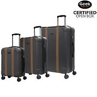 Boîte ouverte - Ensemble de 3 valises rigides extensibles Windsor de Bugatti - Anthracite