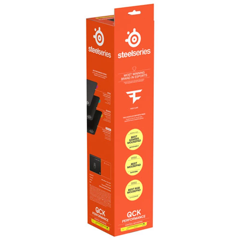 Tapis de souris de jeu Control QcK Performance de SteelSeries - Grand - Noir