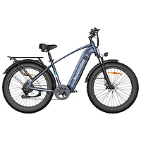 Blutron EB880S Electric Fat Tire City Bike (500W Motor/up to 80km Range/32km/h Top Speed) - Interstellar Blue - Only at Best Buy