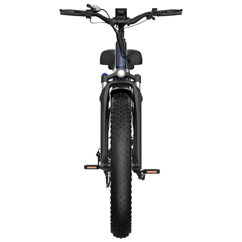 Blutron EB880S Electric Fat Tire City Bike (500W Motor/up to 80km Range/32km/h Top Speed) - Interstellar Blue - Only at Best Buy