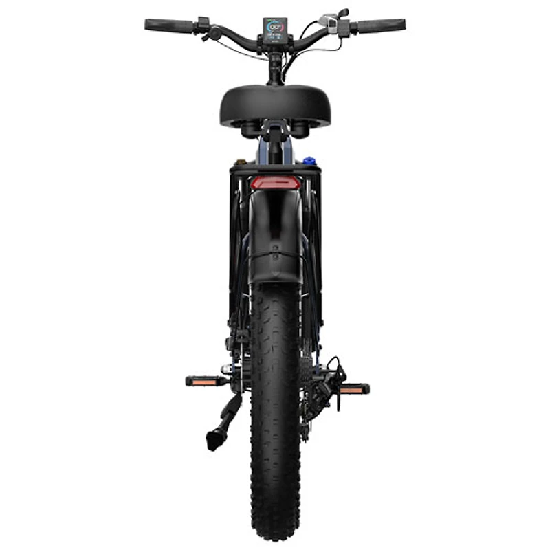 Blutron EB880S Electric Fat Tire City Bike (500W Motor/up to 80km Range/32km/h Top Speed) - Interstellar Blue - Only at Best Buy