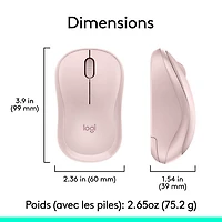 Ensemble clavier et souris sans fil MK270 de Logitech - Rose - Anglais