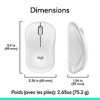 Ensemble clavier et souris sans fil MK270 de Logitech - Blanc - Anglais
