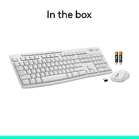 Ensemble clavier et souris sans fil MK270 de Logitech - Blanc - Anglais